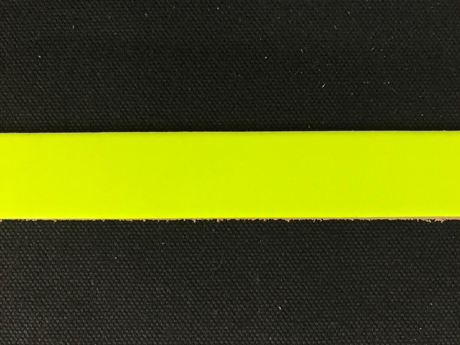 Pack of 10 Leather Straps/Collars/Choker Blanks with Holes 24 x 1 (Fluorescent Yellow)